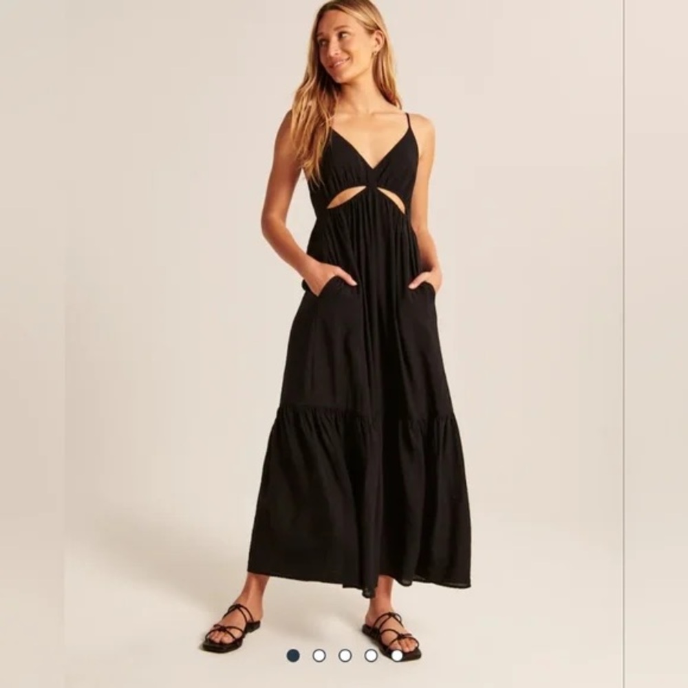 Abercrombie & Fitch Cut Out Maxi Dress